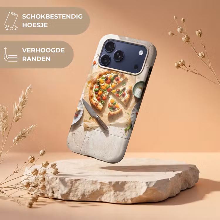 Telefoonhoesje Toughcase - Eten - Tomaten - Basilicum - Maaltijd - Vers — 5