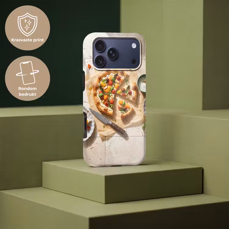 Telefoonhoesje Toughcase - Eten - Tomaten - Basilicum - Maaltijd - Vers — 7