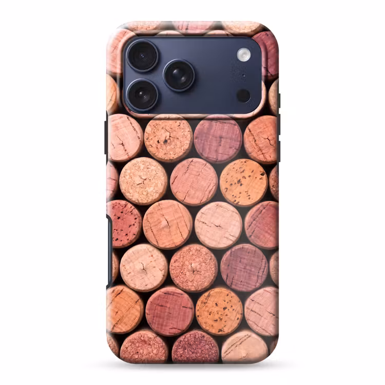 Telefoonhoesje Toughcase - Kurk - Patroon - Abstract - Modern - Rood — 1