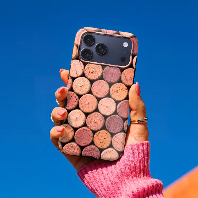 Telefoonhoesje Toughcase - Kurk - Patroon - Abstract - Modern - Rood — 2