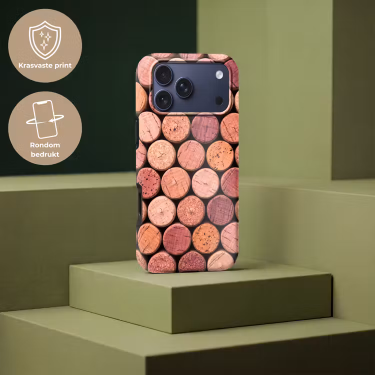 Telefoonhoesje Toughcase - Kurk - Patroon - Abstract - Modern - Rood — 7