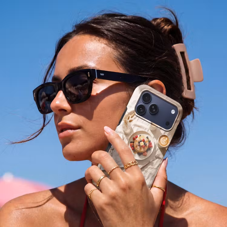Telefoonhoesje Toughcase - Pannenkoeken - Bessen - Ontbijt - Modern - Beige — 6