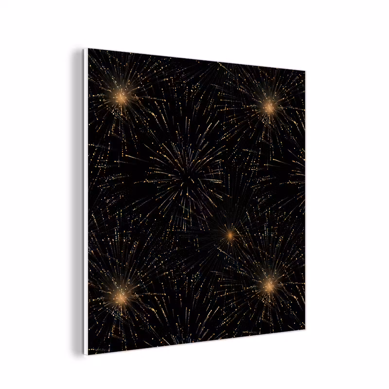 Forex - Vuurwerk - Patroon - Feestelijk - Goud - Zwart — 1