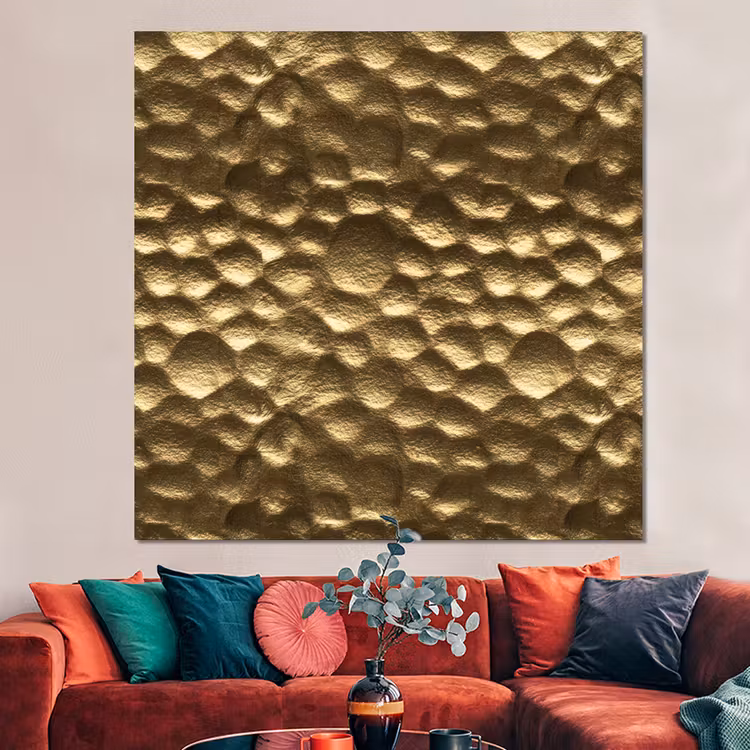 Forex - Gehamerd - Reliëf - Textuur - Bronsgoud — 3