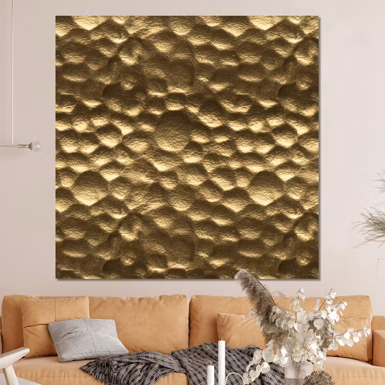 Forex - Gehamerd - Reliëf - Textuur - Bronsgoud — 4