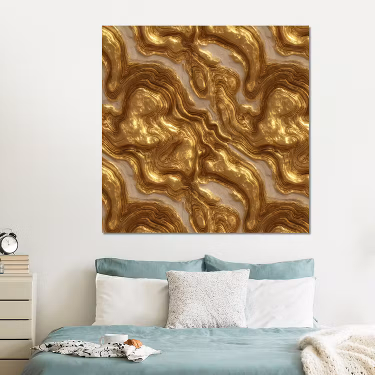 Forex - Golven - Organisch - Goud - Crème — 2