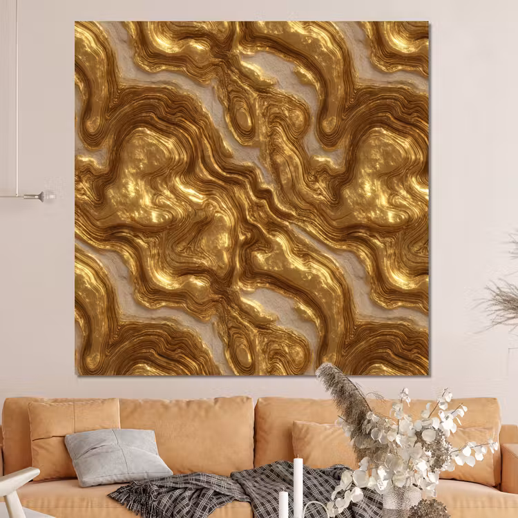 Forex - Golven - Organisch - Goud - Crème — 4