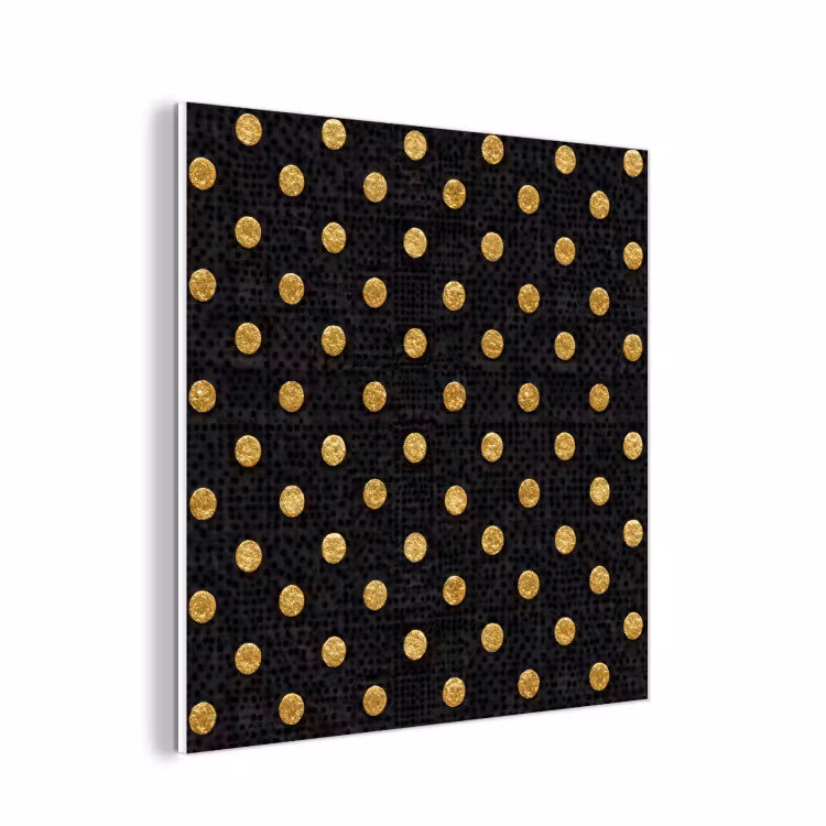 Forex - Polka Dot - Stippen - Goud - Zwart — 1