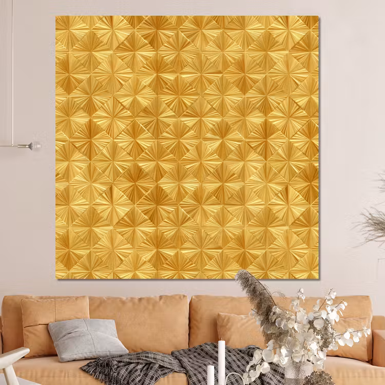Forex - Tegels - Geometrisch - Reliëf - Goud — 4