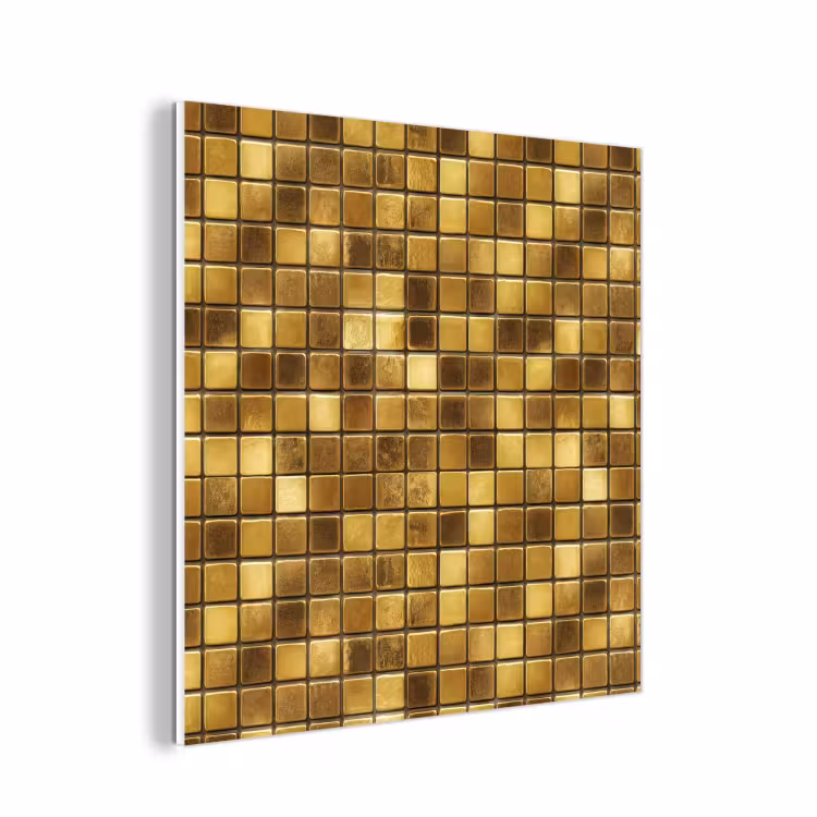 Forex - Tegels - Mozaïek - Luxe - Warm Goud — 1