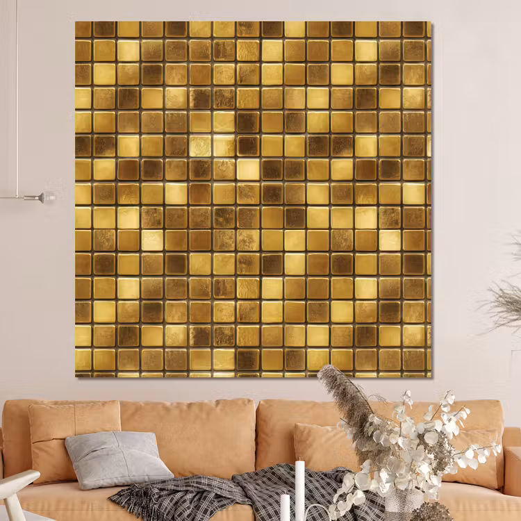 Forex - Tegels - Mozaïek - Luxe - Warm Goud — 4