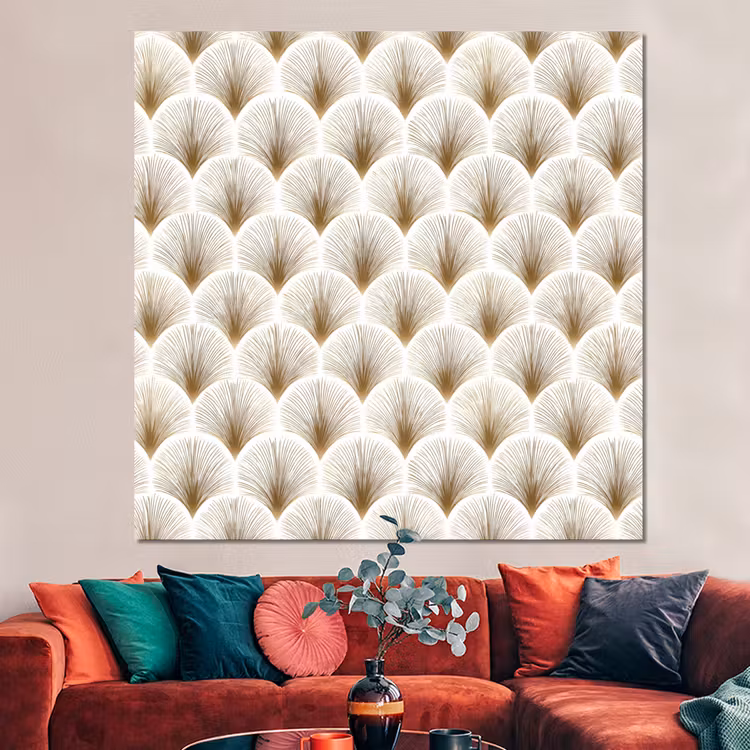 Forex - Waaiers - Art Deco - Elegant - Goud - Wit — 3