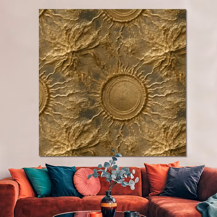Forex - Zon - Reliëf - Antiek - Goud — 3
