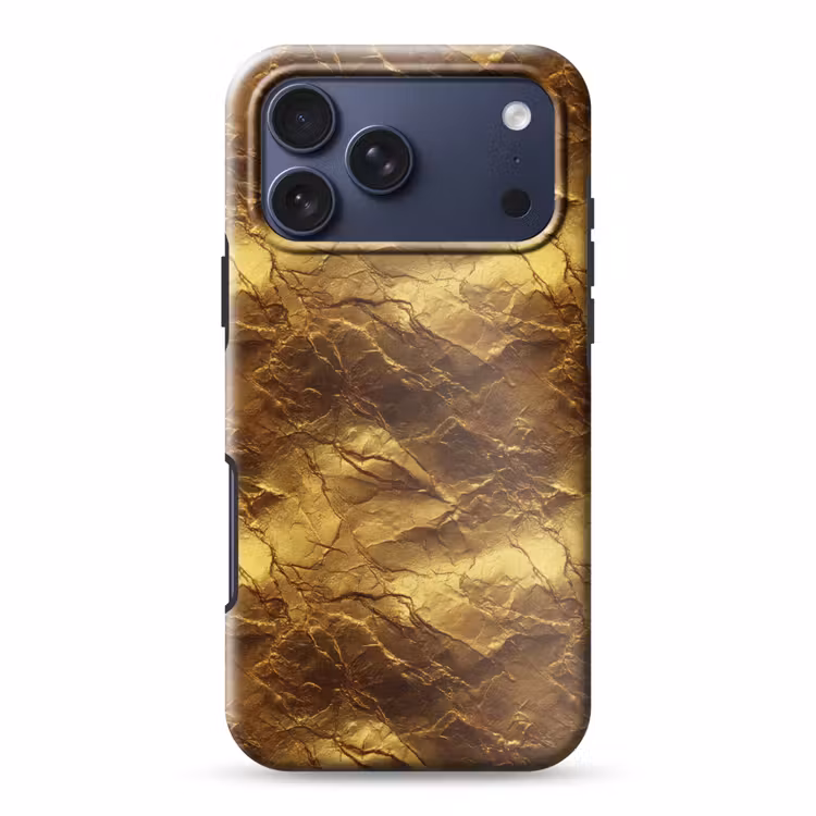 Telefoonhoesje Toughcase - Bladgoud - Textuur - Goud — 1