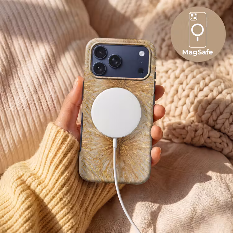 Telefoonhoesje Toughcase - Explosie - Abstract - Goud - Wit — 8