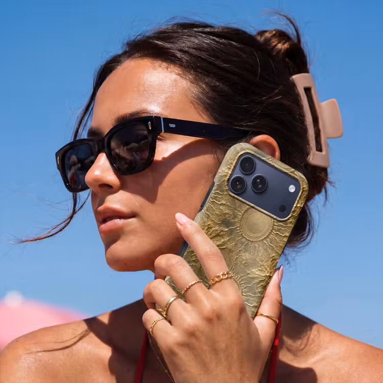 Telefoonhoesje Toughcase - Zon - Reliëf - Antiek - Goud — 6