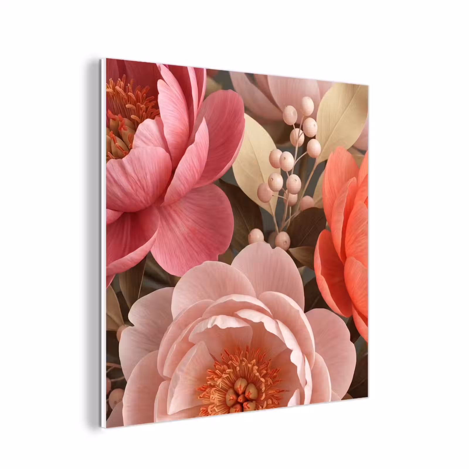 Forex - Bloemen - Bloesem - Zacht - Koraal - Decoratie — 1