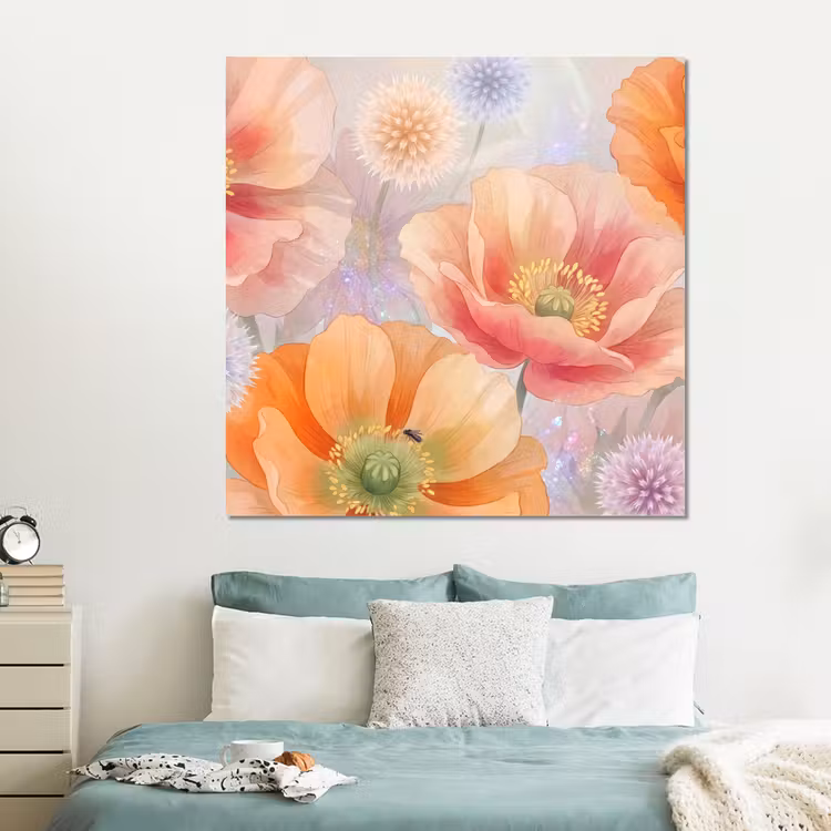 Forex - Bloemen - Aquarel - Natuur - Modern - Kleurrijk — 2