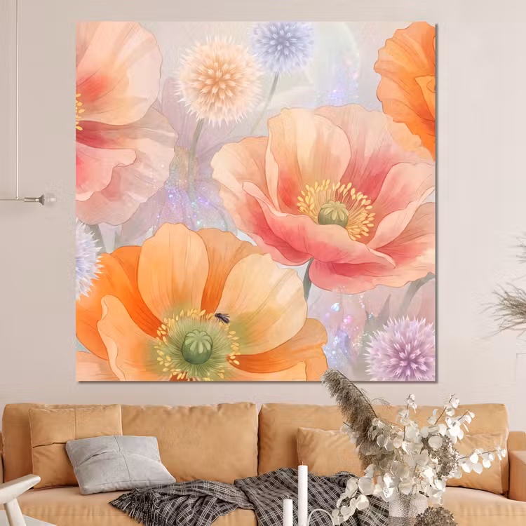 Forex - Bloemen - Aquarel - Natuur - Modern - Kleurrijk — 4
