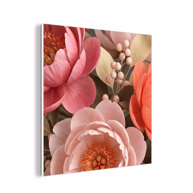 Forex - Bloemen - Bloesem - Zacht - Koraal - Decoratie — 1