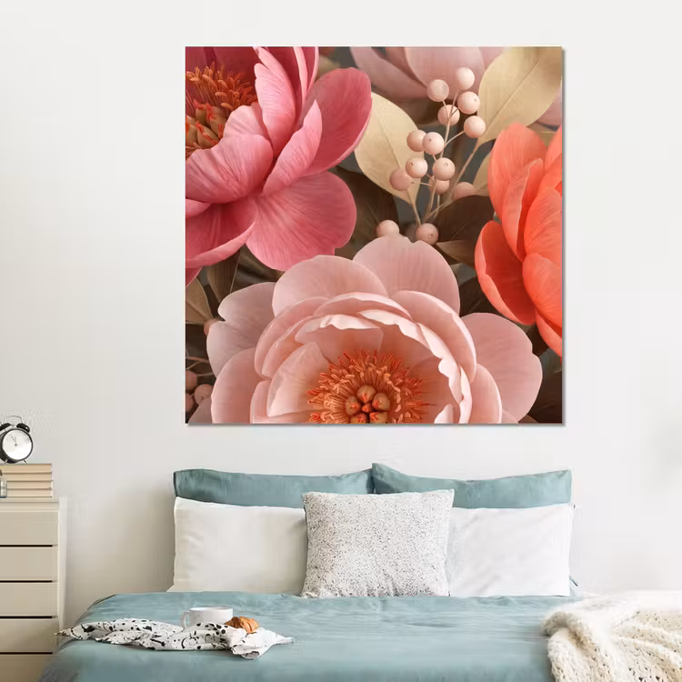 Forex - Bloemen - Bloesem - Zacht - Koraal - Decoratie — 2