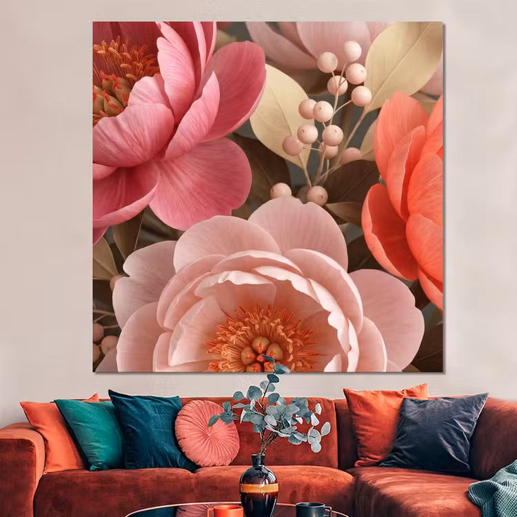 Forex - Bloemen - Bloesem - Zacht - Koraal - Decoratie — 3