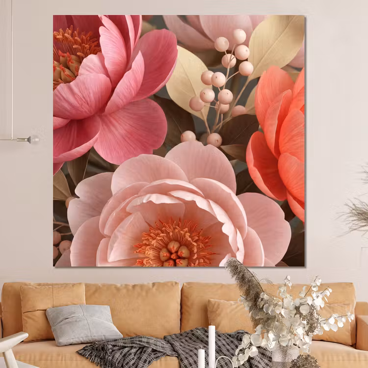 Forex - Bloemen - Bloesem - Zacht - Koraal - Decoratie — 4
