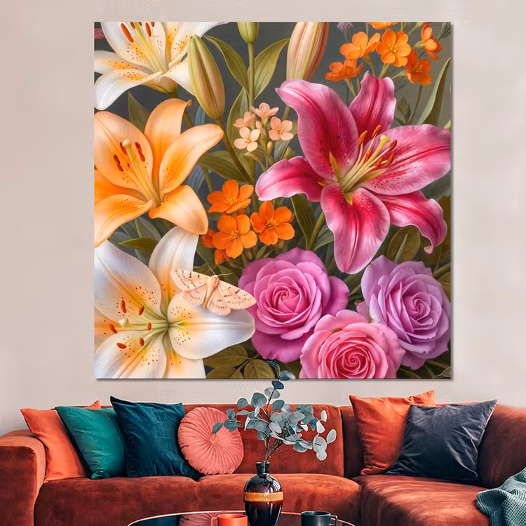 Forex - Bloemen - Boeket - Natuur - Kleurrijk - Modern — 3