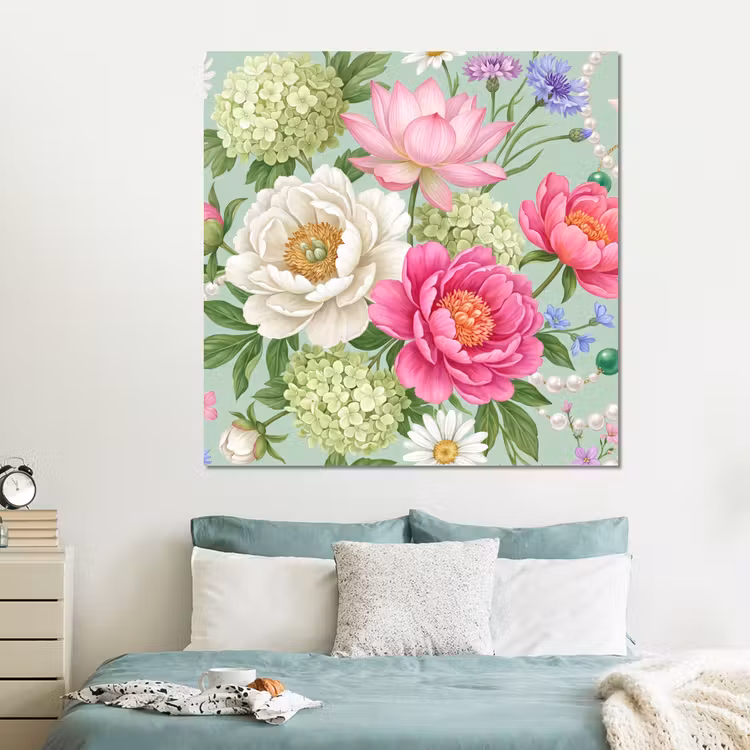 Forex - Bloemen - Patroon - Botanisch - Groen — 2