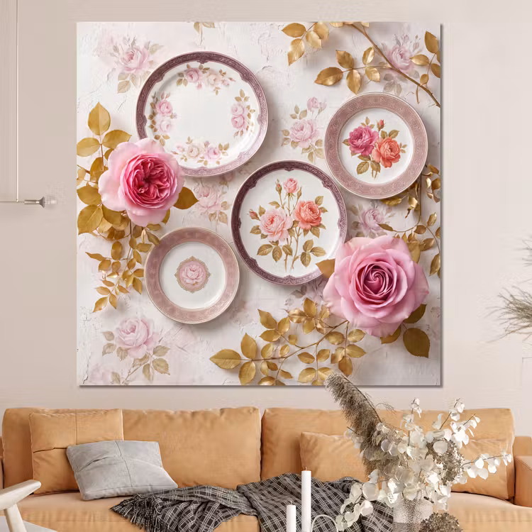 Forex - Bloemen - Patroon - Vintage - Roze - Decoratie — 4
