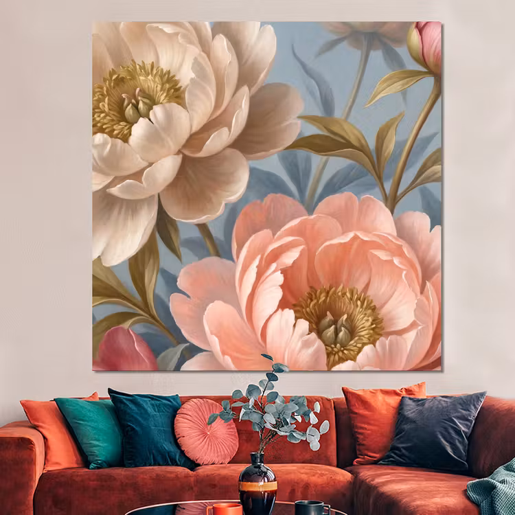 Forex - Bloemen - Roze - Beige - Modern - Natuur — 3