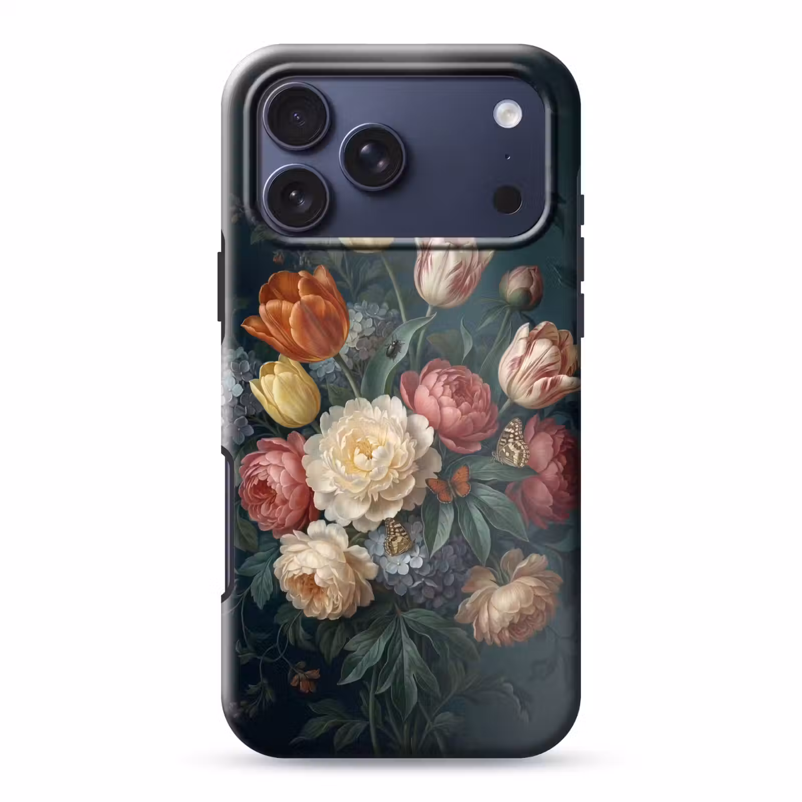 Telefoonhoesje Toughcase - Bloemen - Boeket - Natuur - Klassiek - Donker — 1