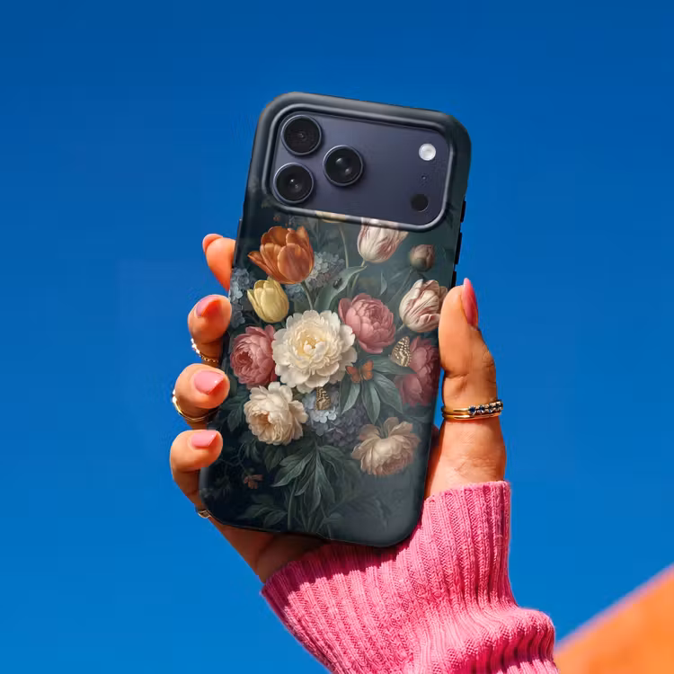 Telefoonhoesje Toughcase - Bloemen - Boeket - Natuur - Klassiek - Donker — 2