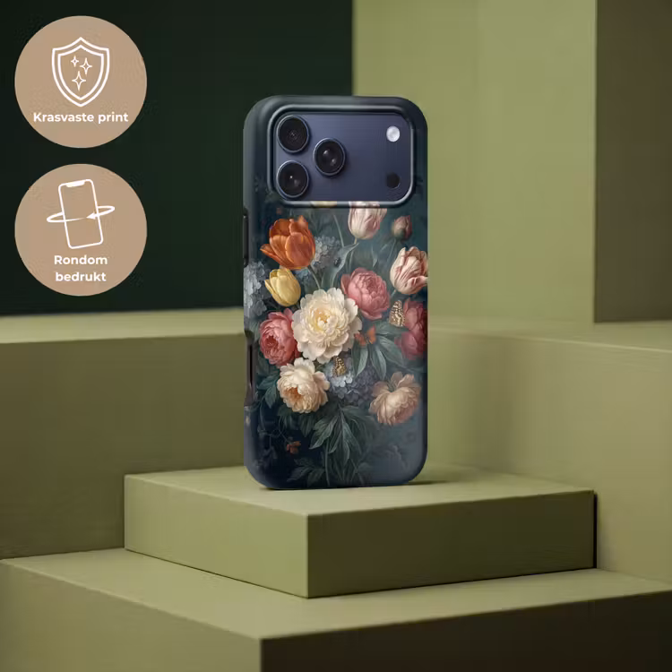 Telefoonhoesje Toughcase - Bloemen - Boeket - Natuur - Klassiek - Donker — 7
