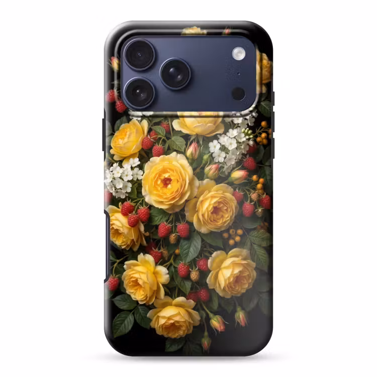 Telefoonhoesje Toughcase - Bloemen - Boeket - Natuur - Klassiek - Geel — 1