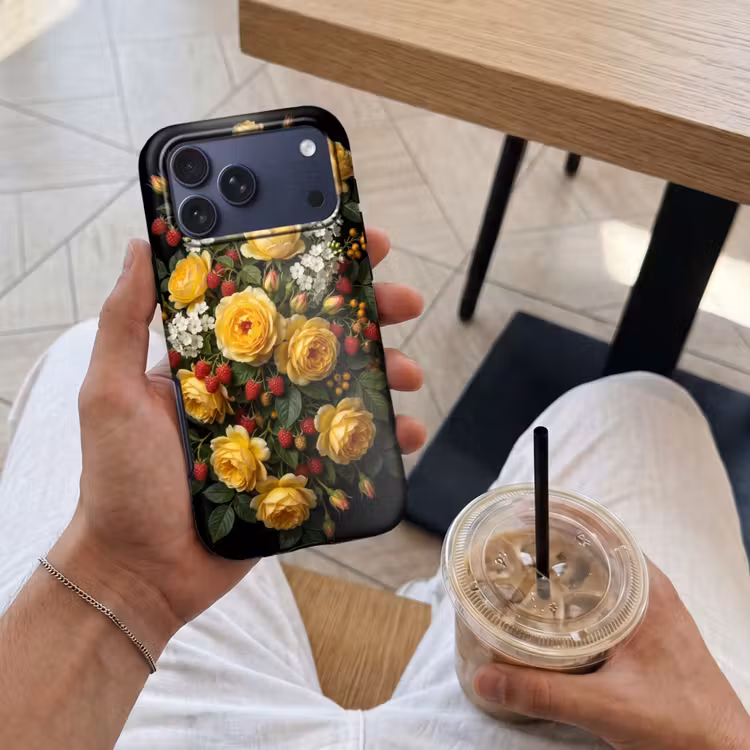 Telefoonhoesje Toughcase - Bloemen - Boeket - Natuur - Klassiek - Geel — 4
