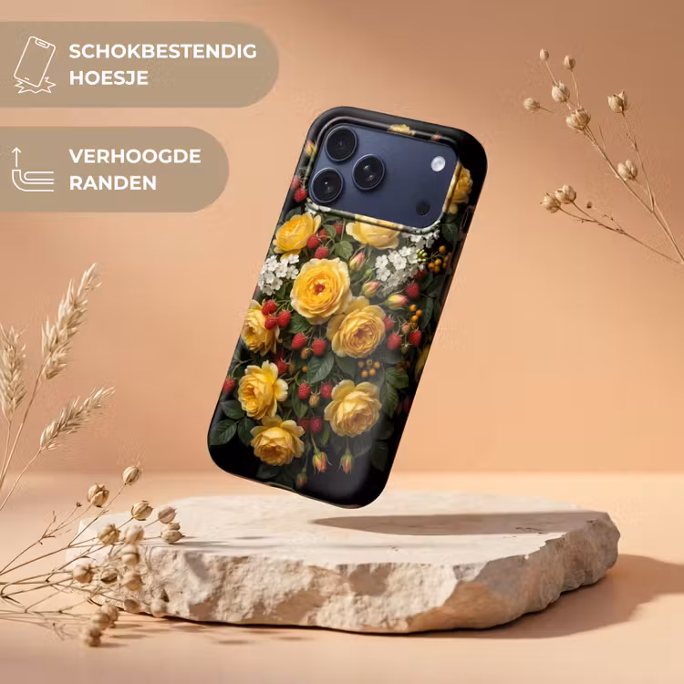 Telefoonhoesje Toughcase - Bloemen - Boeket - Natuur - Klassiek - Geel — 5