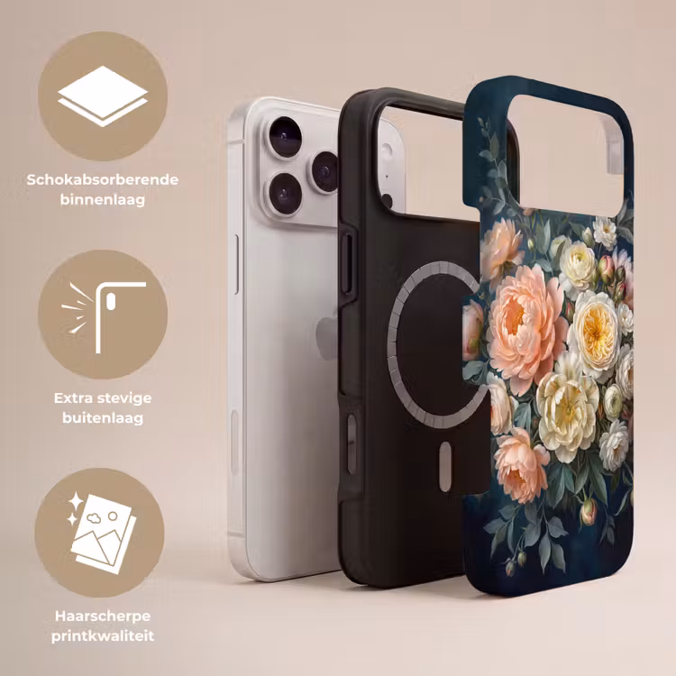 Telefoonhoesje Toughcase - Bloemen - Boeket - Natuur - Klassiek - Kleurrijk — 3