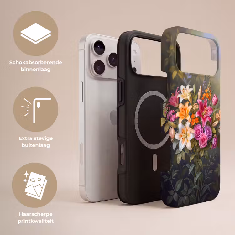 Telefoonhoesje Toughcase - Bloemen - Boeket - Natuur - Kleurrijk - Modern — 3