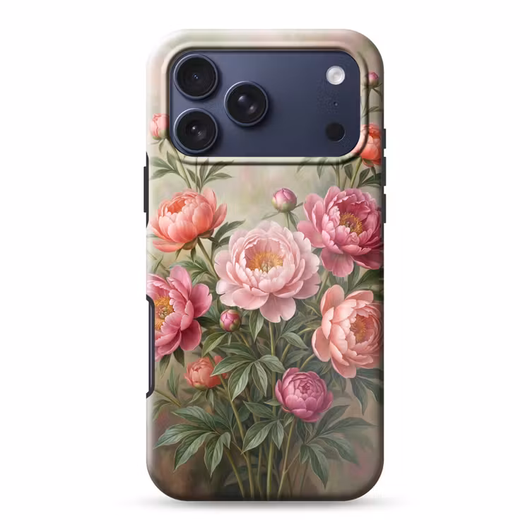 Telefoonhoesje Toughcase - Bloemen - Roze - Klassiek - Gedetailleerd - Natuur — 1