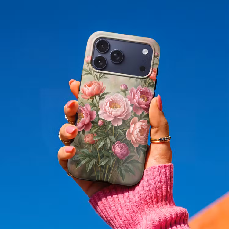 Telefoonhoesje Toughcase - Bloemen - Roze - Klassiek - Gedetailleerd - Natuur — 2