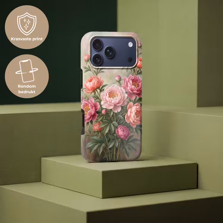 Telefoonhoesje Toughcase - Bloemen - Roze - Klassiek - Gedetailleerd - Natuur — 7