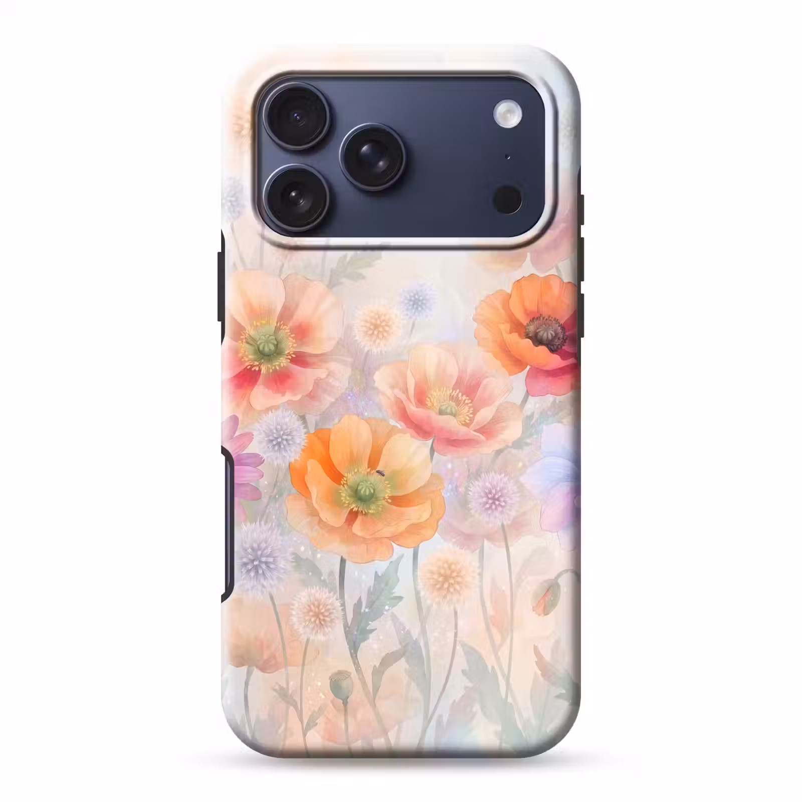 Telefoonhoesje Toughcase - Bloemen - Aquarel - Natuur - Modern - Kleurrijk — 1