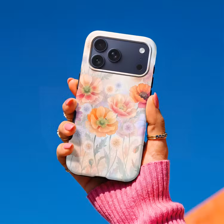 Telefoonhoesje Toughcase - Bloemen - Aquarel - Natuur - Modern - Kleurrijk — 2