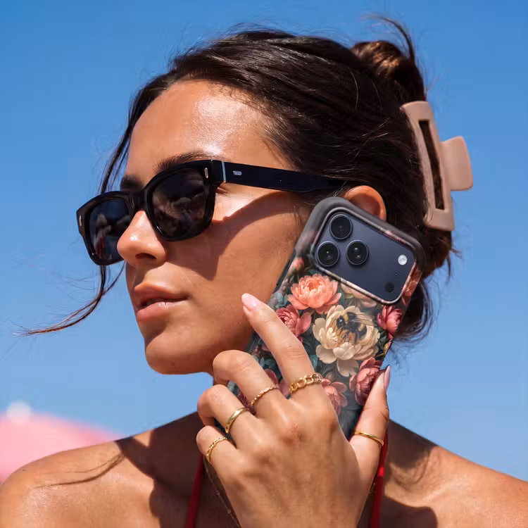 Telefoonhoesje Toughcase - Bloemen - Insect - Natuur - Roze — 6