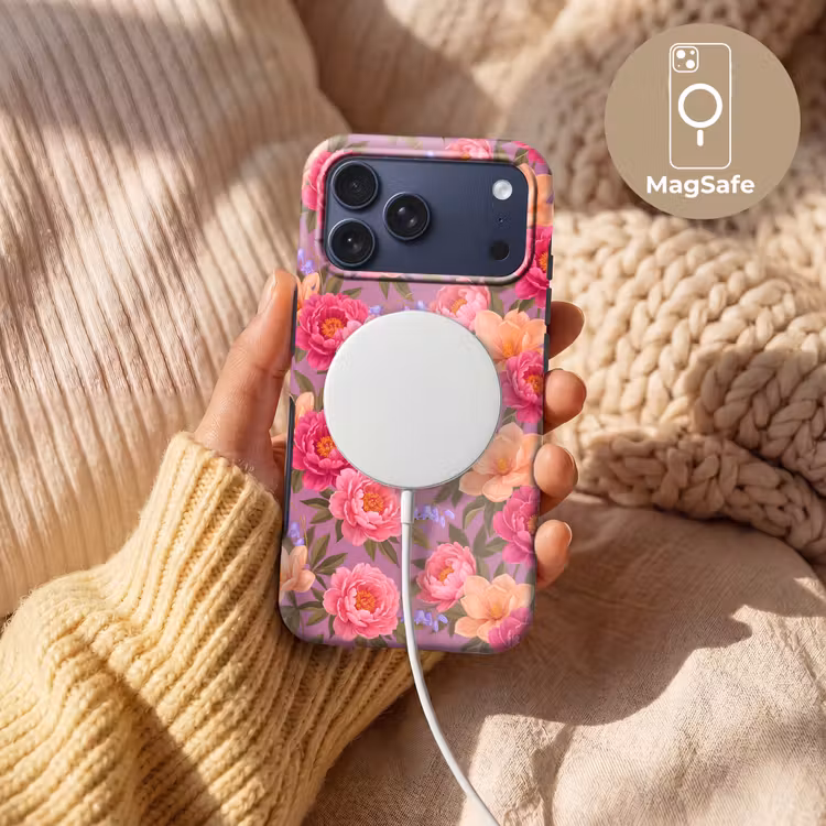Telefoonhoesje Toughcase - Bloemen - Patroon - Illustratie - Roze — 8