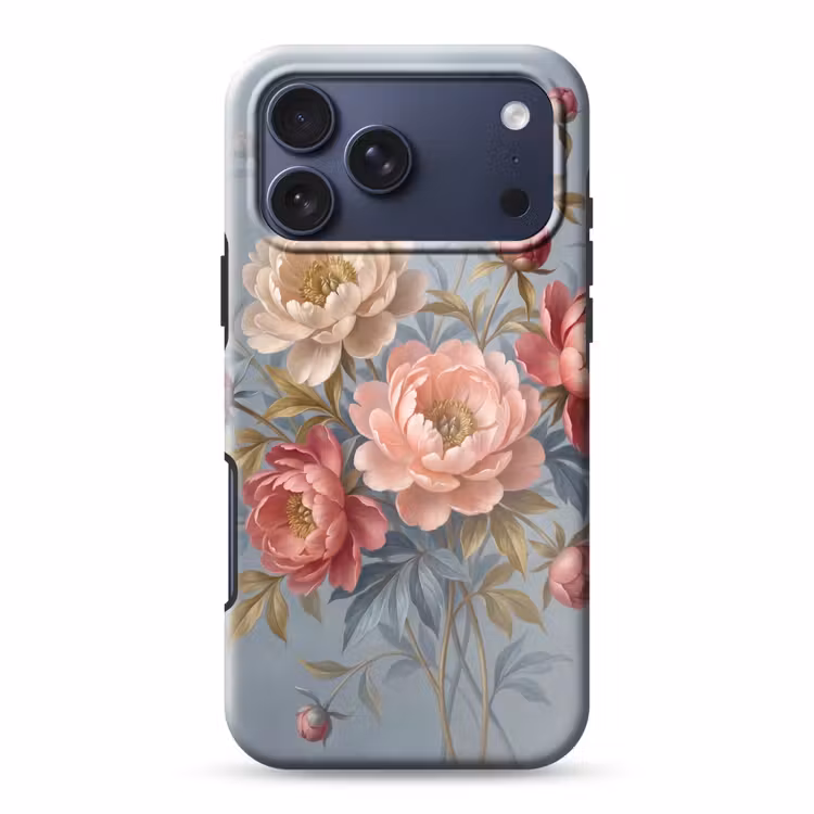 Telefoonhoesje Toughcase - Bloemen - Roze - Beige - Modern - Natuur — 1