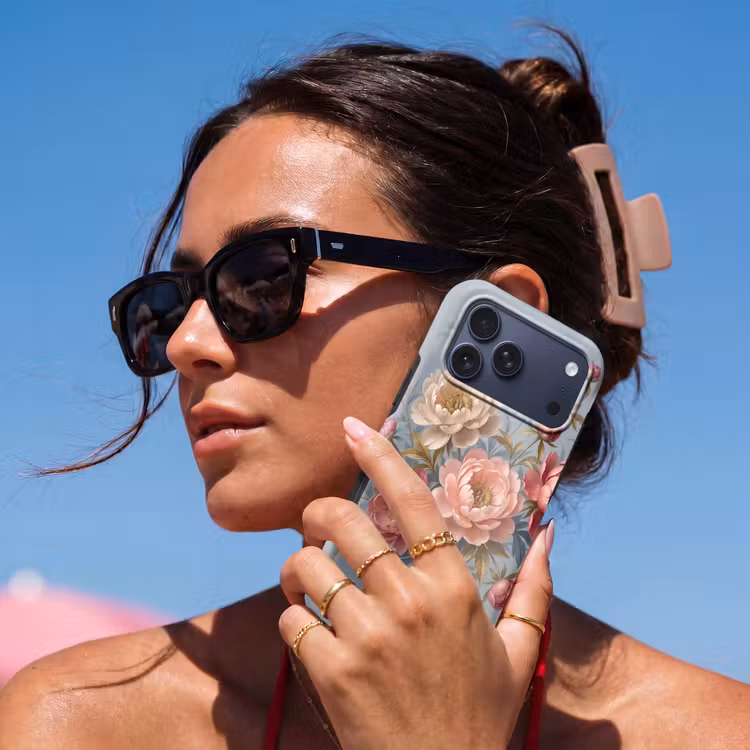 Telefoonhoesje Toughcase - Bloemen - Roze - Beige - Modern - Natuur — 6