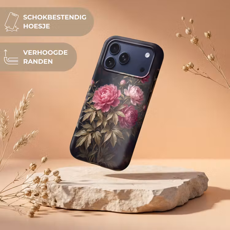 Telefoonhoesje Toughcase - Bloemen - Roze - Klassiek - Natuur — 5