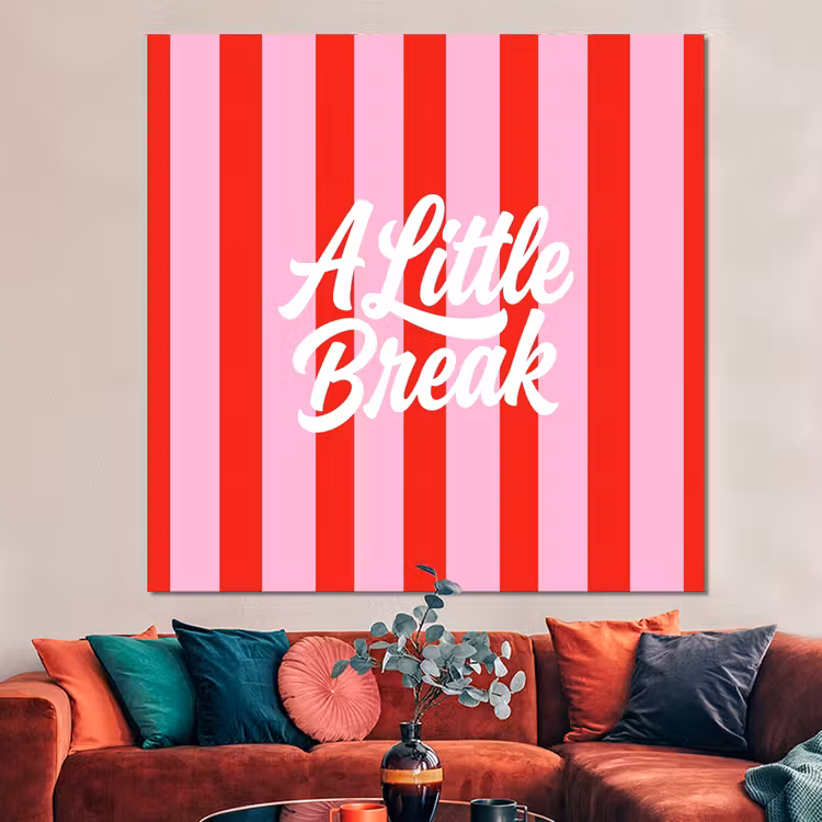 Forex - A Little Break - Strepen - Rood - Roze — 3